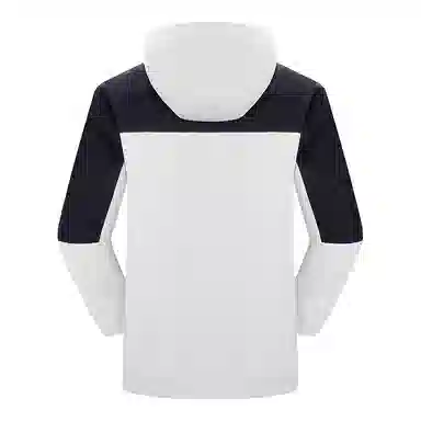 户外休闲纯色简约连帽宽松高颜值薄款防风防水耐磨进藏登山服饰 冲锋衣 男款