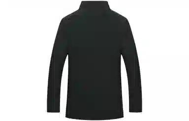 恒源祥 中长款纯色翻领厚款长袖棉服 男款