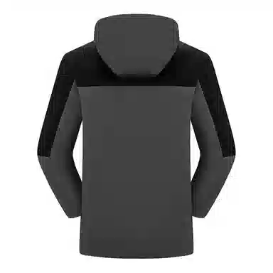 户外休闲纯色简约连帽宽松高颜值薄款防风防水耐磨进藏登山服饰 冲锋衣 男款