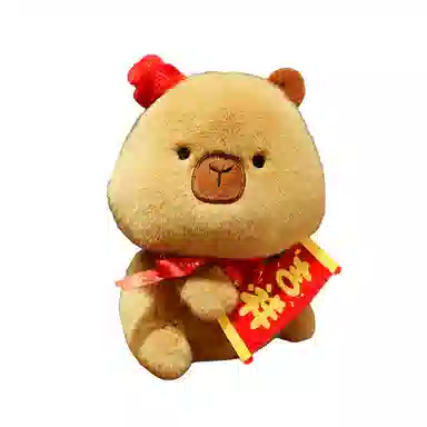 公主恋人 柿柿如意水豚系列 ”豚个好柿“卡皮巴拉 吉祥 玩偶 毛绒公仔