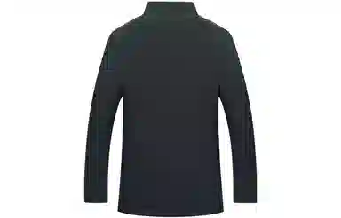 恒源祥 中长款纯色翻领厚款长袖棉服 男款