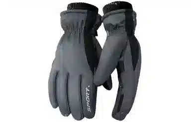 优幽兰 加绒加厚骑车防风防寒保暖时尚撞色可触屏防滑耐磨旅游开车百搭小众护手防冻 实用耐用 手套 男款