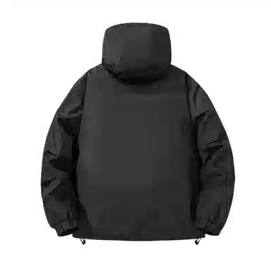 鸭鸭 山系户外风加厚保暖鸭绒休闲宽松连帽套头城市机能风暗黑外套羽绒服 男女同款