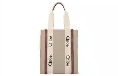 Chloe Woody Logo Tote
