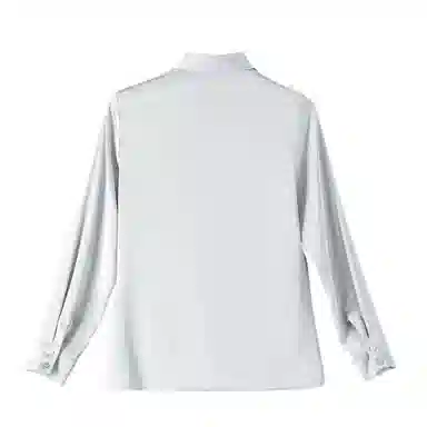 晚白 翻领减龄职业通勤衬衫 女款