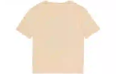 Gucci Striped Letter Print Tee Cream