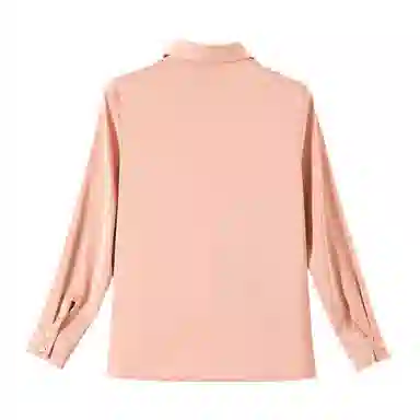 晚白 翻领减龄职业通勤衬衫 女款