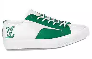Louis Vuitton Tattoo Low Sneakers White Green