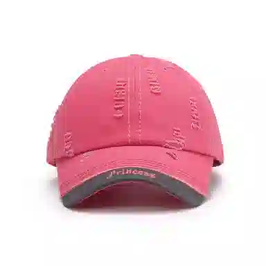 白卷 软顶休闲拼接字母刺绣 棉 棒球帽 帽子男 帽子女 男女同款情侣款