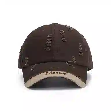 白卷 软顶休闲拼接字母刺绣 棉 棒球帽 帽子男 帽子女 男女同款情侣款