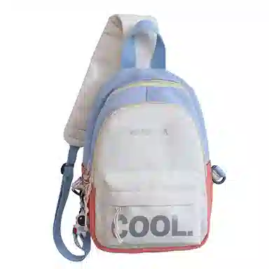 德力熊胸包尼龙男女通用多色韩版撞色斜挎包休闲百搭旅行耐用小背包