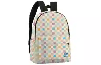 ONRF x SOUNDBYTE Large Colorful Plaid Backpack