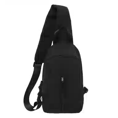 德力熊 耐磨编绳简约休闲运动 尼龙 斜挎包胸包 常规 男女同款情侣款 白色/红色/黑色