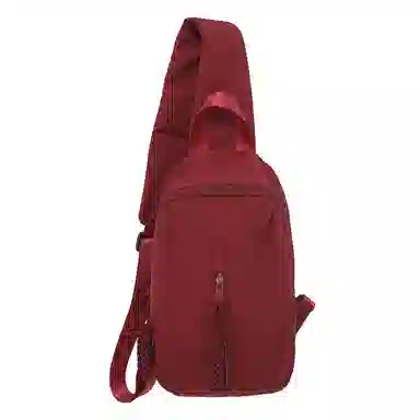 德力熊 耐磨编绳简约休闲运动 尼龙 斜挎包胸包 常规 男女同款情侣款 白色/红色/黑色