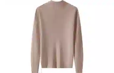 恒源祥 纯色半高领休闲长袖羊绒衫 女款