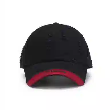 白卷 软顶休闲拼接字母刺绣 棉 棒球帽 帽子男 帽子女 男女同款情侣款