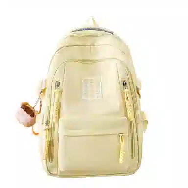 德力熊双肩包尼龙书包学生旅行背包男女通用多色大容量高中生百搭电脑双肩背包