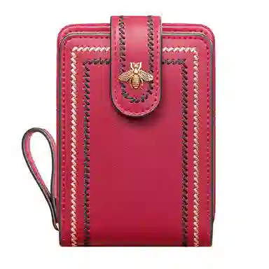 班亚奴 时尚精致小巧多卡位大容量证件包 牛皮 卡包 常规 女款 墨绿色/酒红色/黑色/孔雀蓝/棕色/古黄色