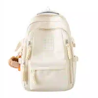 德力熊双肩包尼龙书包学生旅行背包男女通用多色大容量高中生百搭电脑双肩背包