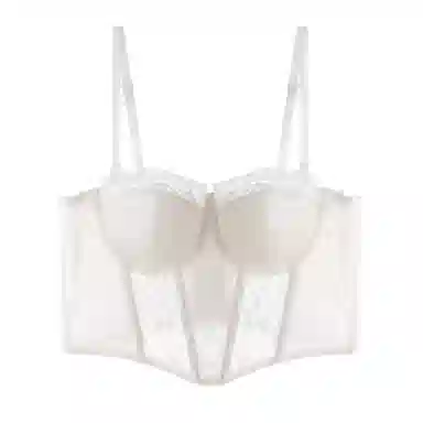 内在密码 半杯内衣女二分之一法式性感浪漫鱼骨蕾丝胸衣小胸聚拢塑型显瘦内搭小吊带