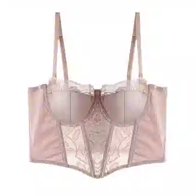 内在密码 半杯内衣女二分之一法式性感浪漫鱼骨蕾丝胸衣小胸聚拢塑型显瘦内搭小吊带