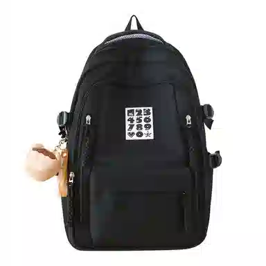 德力熊双肩包尼龙书包学生旅行背包男女通用多色大容量高中生百搭电脑双肩背包