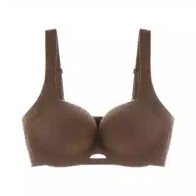 内在密码 大胸显小胸薄款无痕收副乳调整型文胸抗菌裆内裤内衣裤套装 女款