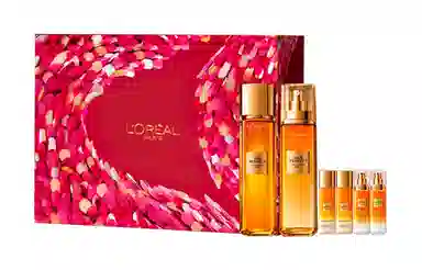 欧莱雅 龙年限定小蜜罐花蜜水乳护肤套装 保湿滋润 六件套/九件套