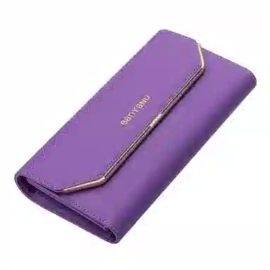 班亚奴 实用防盗刷时尚 多功能 牛皮 卡包钱包 女款 黑色/红色/粉色/玫红色/紫色/蓝色/金色/酒红色