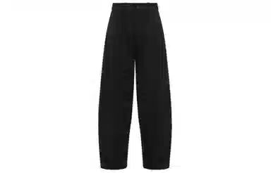 美洋 高腰简约九分磨毛哈伦休闲裤 女款 黑色