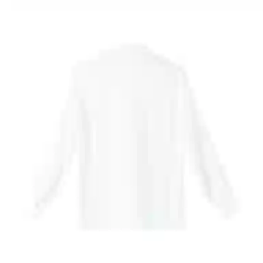 晚白 纯色纽扣长袖衬衫 女款 白色