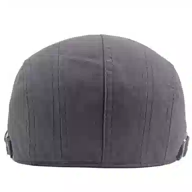 山一丸 英伦复古前进薄款报童单色遮阳 棉 贝雷帽 男款