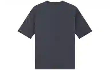 WE11DONE SS24 Printed Crewneck T-Shirt Charcoal Gray