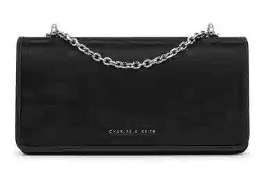 Charles & Keith Satin Chain Crossbody Bag