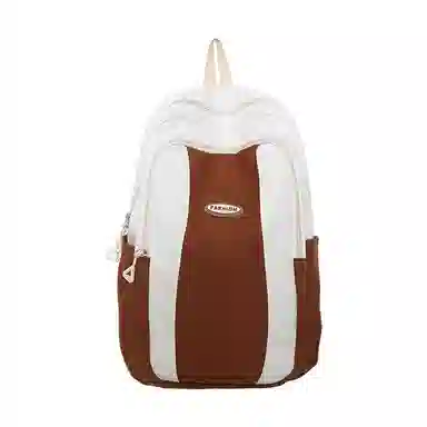 泰克森 大容量街拍复古休闲旅行 尼龙 背包双肩包 常规 男女同款情侣款 黑色/粉色/酒红色/卡其色