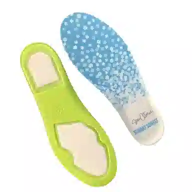 石一童 腰果花冰雪奇缘双气垫缓冲减震回弹吸汗篮球羽毛球运动 鞋垫 男女同款情侣款