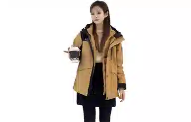 波司登 字母短款连帽长袖羽绒服 女款