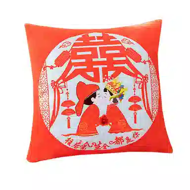 公主恋人 喜庆抱枕 靠枕靠垫 结婚摆件 玩偶周边