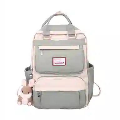 醇龙 初中少女卡通韩版高中学生三到五六年级小学生 尼龙 背包双肩包 常规 女款 绿色/蓝色/紫色/粉色/黑色