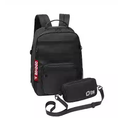 Shiyigong Nylon Backpack Grey/Black