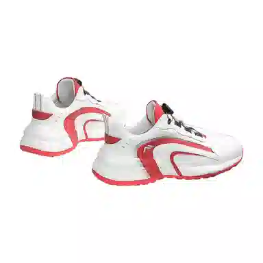 哥仑步 休闲百搭 减震耐磨 低帮 老爹鞋 男款 白红