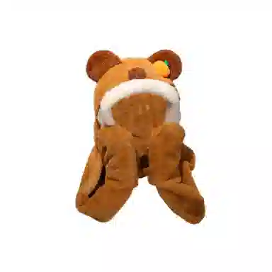 公主恋人 卡皮巴拉围巾帽 水豚帽子 围巾 手套三合一 玩偶周边