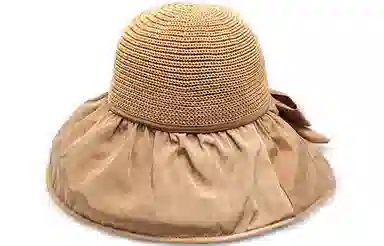 优幽兰 帽子 旅游户外韩版显脸小防晒大头围高级感小众学生黑胶防紫外线旅行爬山 聚酯纤维 渔夫帽 女款