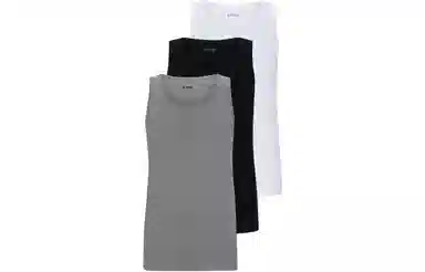 HUGO BOSS SS24 Three-Pack Of Cotton Underwear Vests With Embroidered Logos 3