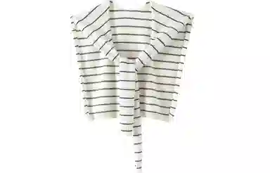 恒源祥 外搭条纹长款 山羊绒 披肩 女款