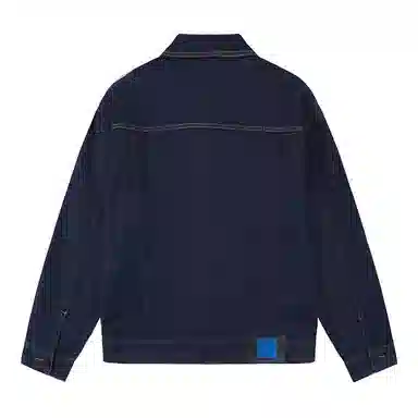 NAVIGARE Denim Jacket Navy Blue