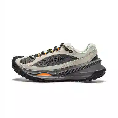 中国李宁 休闲舒适减震耐磨 低帮跑步鞋 男女同款 白灰