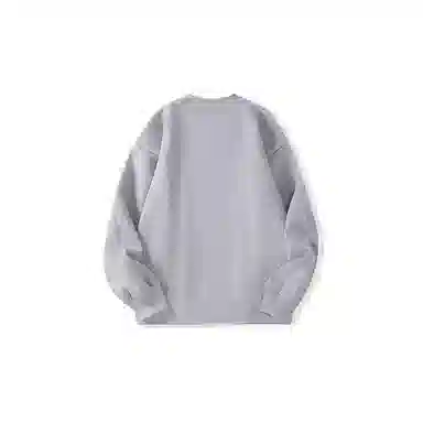 我是大卫 纯色简约圆领宽松休闲卫衣 男女同款