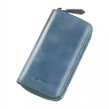 班亚奴 时尚真皮腰挂大容量多功能汽车收纳 牛皮 钱包卡包钥匙包 常规 男女同款情侣款 黑色/咖啡色/卡其色/酒红色/蓝色/杏黄色