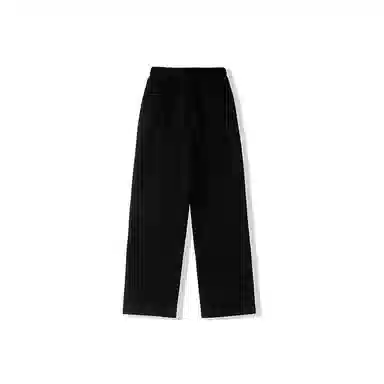 我是大卫 基础款纯色垂感直筒系带中腰卫裤休闲裤 男女同款